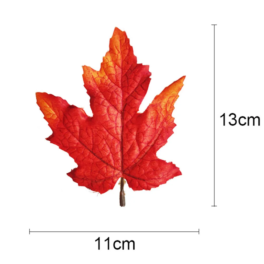 1Pack Premium Cloth Artificial Maple Leaf Home Decor Autumn Leaves Set 10 Assorted Colors Lifelike Design Halloween Birthday