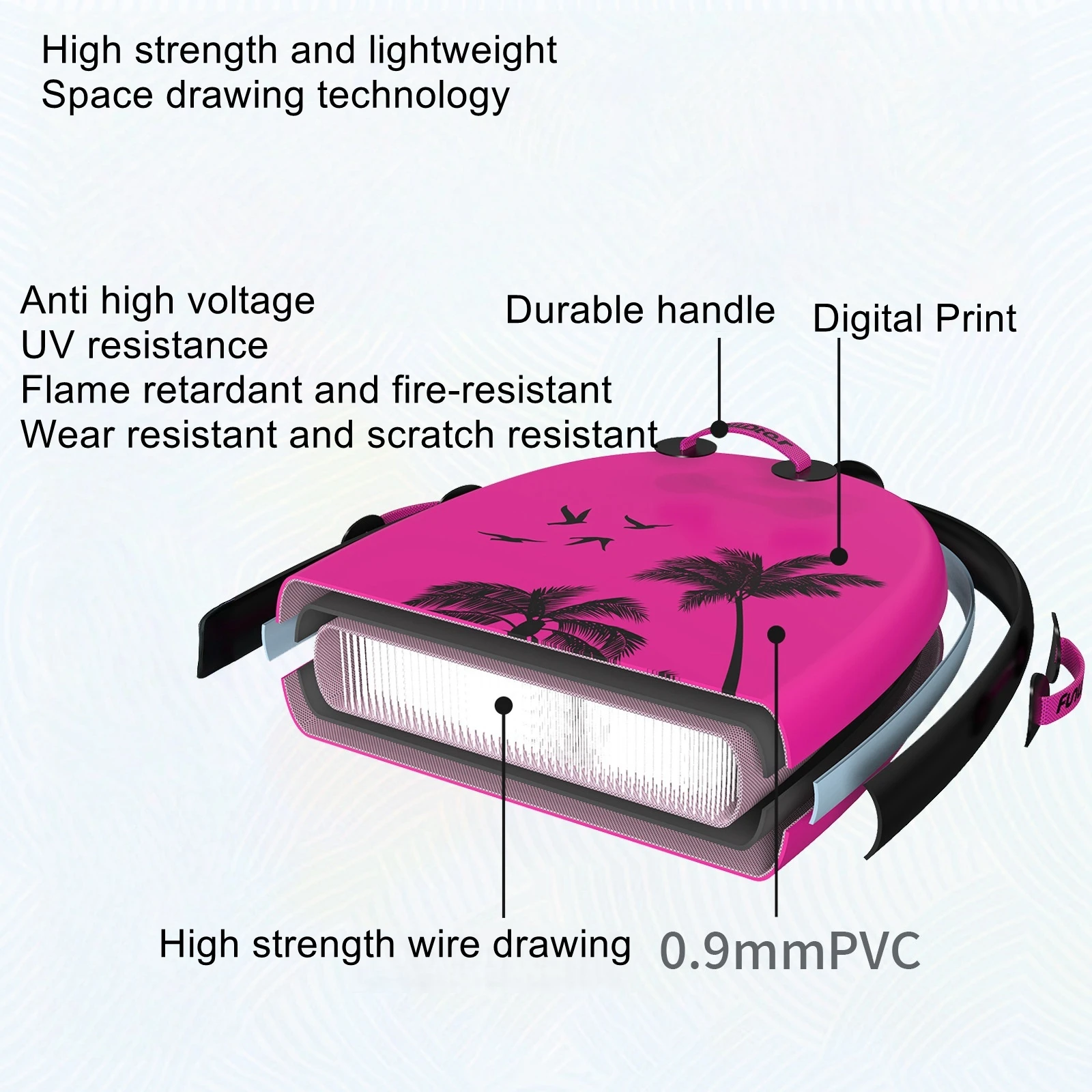 Inflatable surfboard, water ski, Bodyboard, portable universal swimming board, paddleboard, and prone board