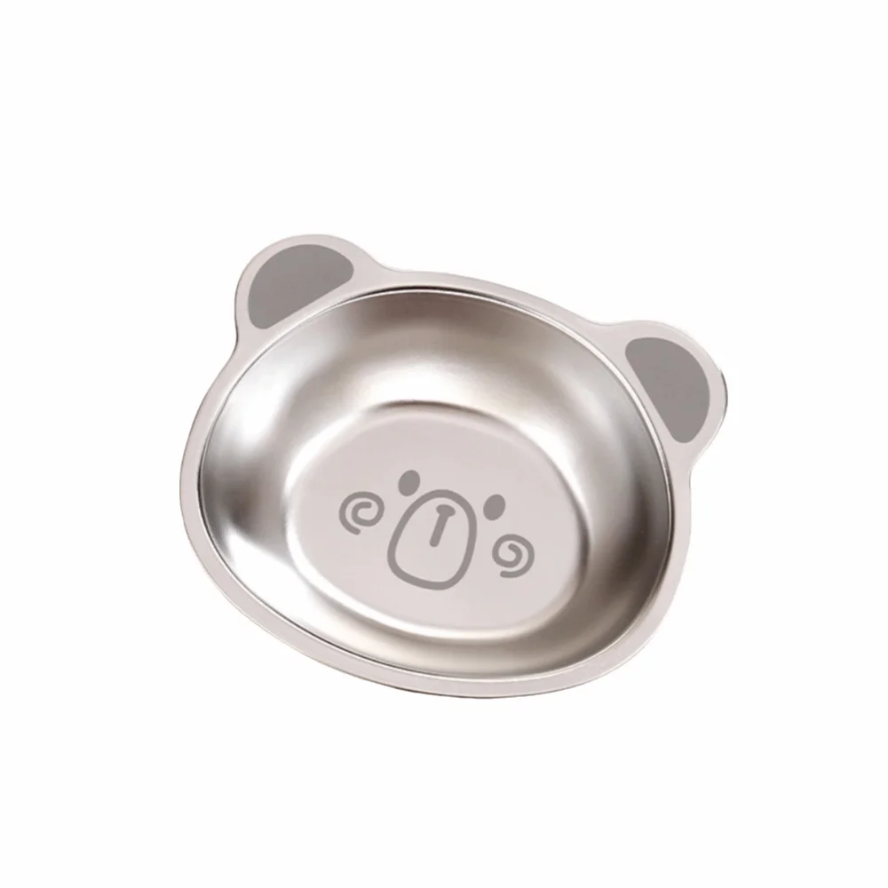 

316 Stainless Steel Kid Meal Bowl Cute Bear Design Eco-Friendly Children Food Container 350ML Capacity Anti Scalding