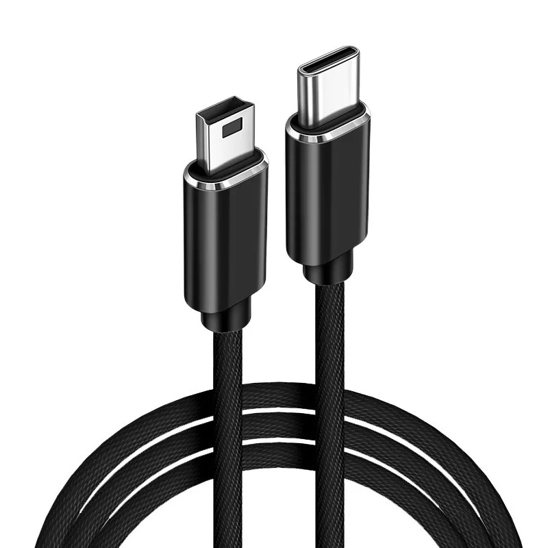 USB Type C To Mini USB Quick Charging Cable USB2.0 OTG Mobile Phone Charger Data Transfer Cable For Samsung S20 Huawei Xiaomi