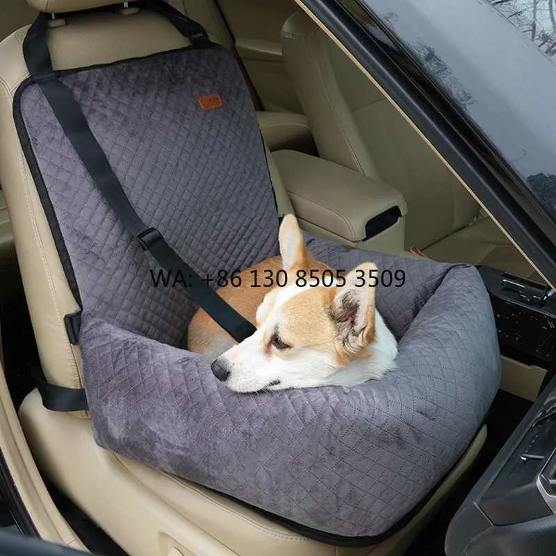 

Custom Fabric Car Front Dog Car Seat Travel Bed Booster for Small Dogs