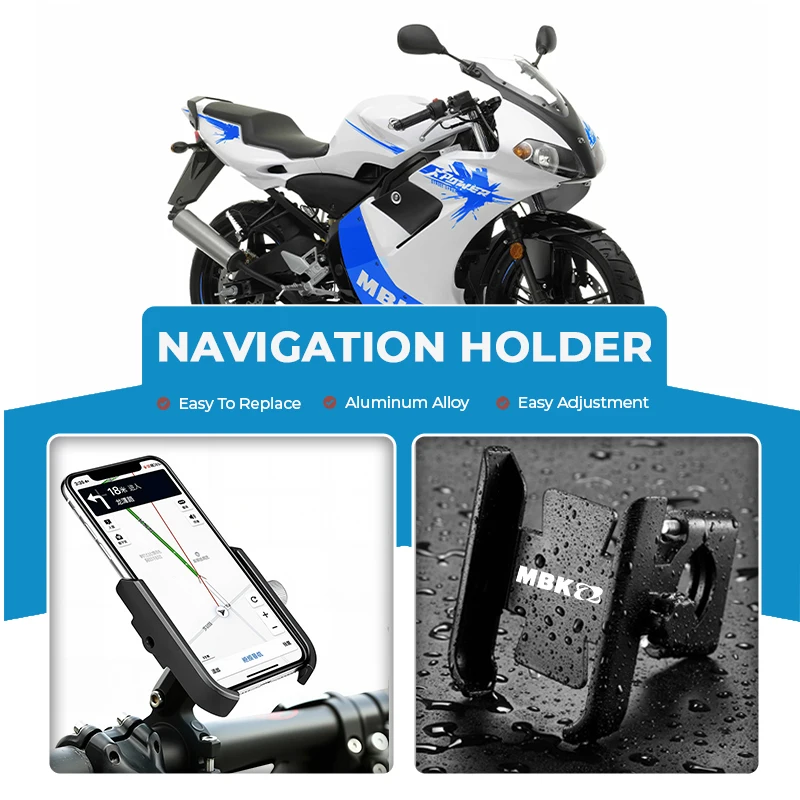 

Сплав мотоциклетный кронштейн для сотового телефона, зеркальное крепление, навигационная подставка для Booster X Mach Flame Nitro Ovetto Club 125 LT 350