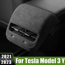 Für Tesla Modell 3 y abs Auto Heck klimaanlage Lüftungs auslass Rahmen Abdeckplatte Verkleidung Gehäuse Innen zubehör