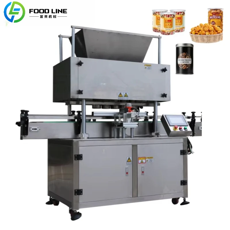 Customized High Production Granular Filling Machine for Nuts/Pop  Corn/Cereal  Filling and Capping Machine Production Line