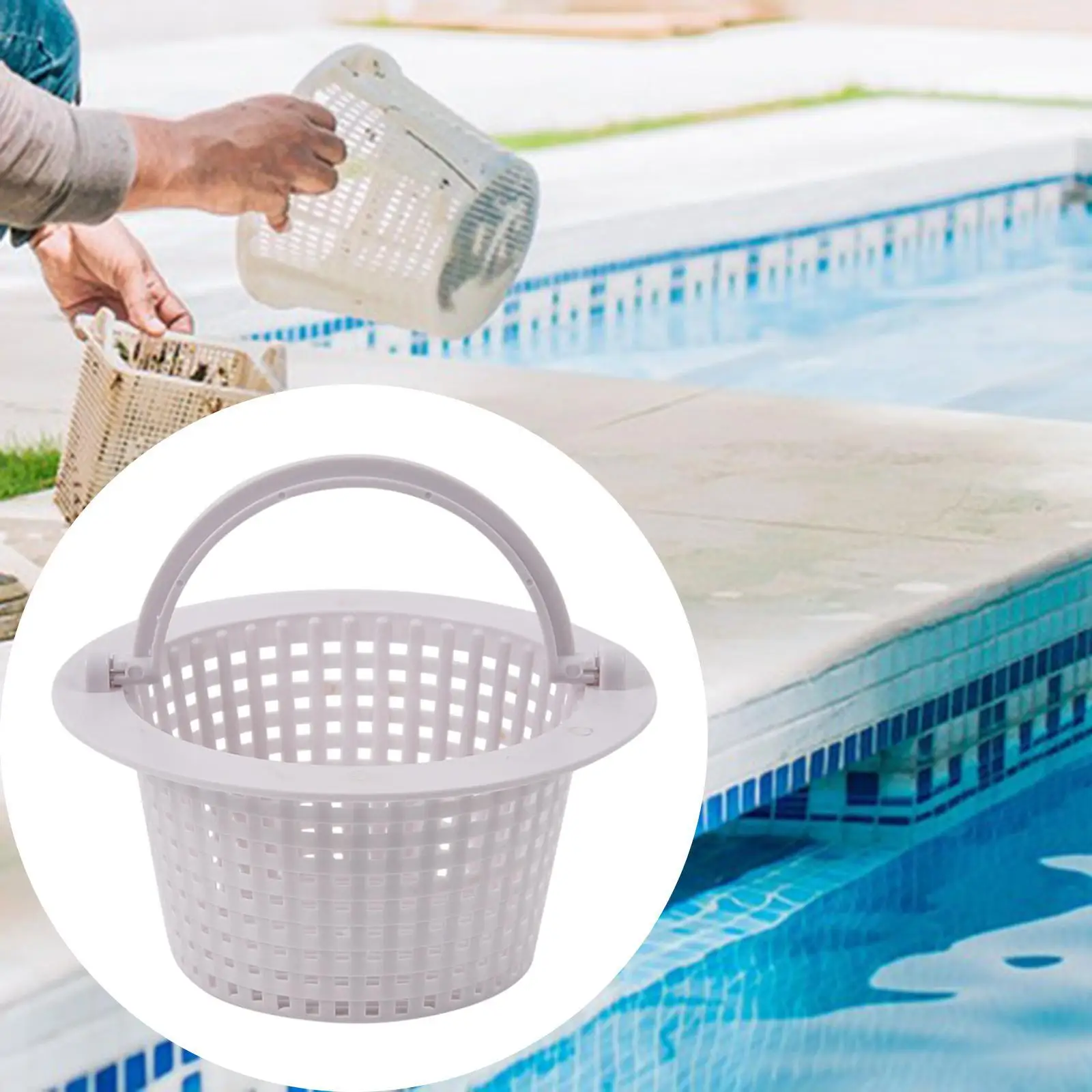 

Pool Skimmer Basket Professional Portable Durability Cleaning Leaves Cleaning Tool Practical Fittings Direct Replaces Accessory