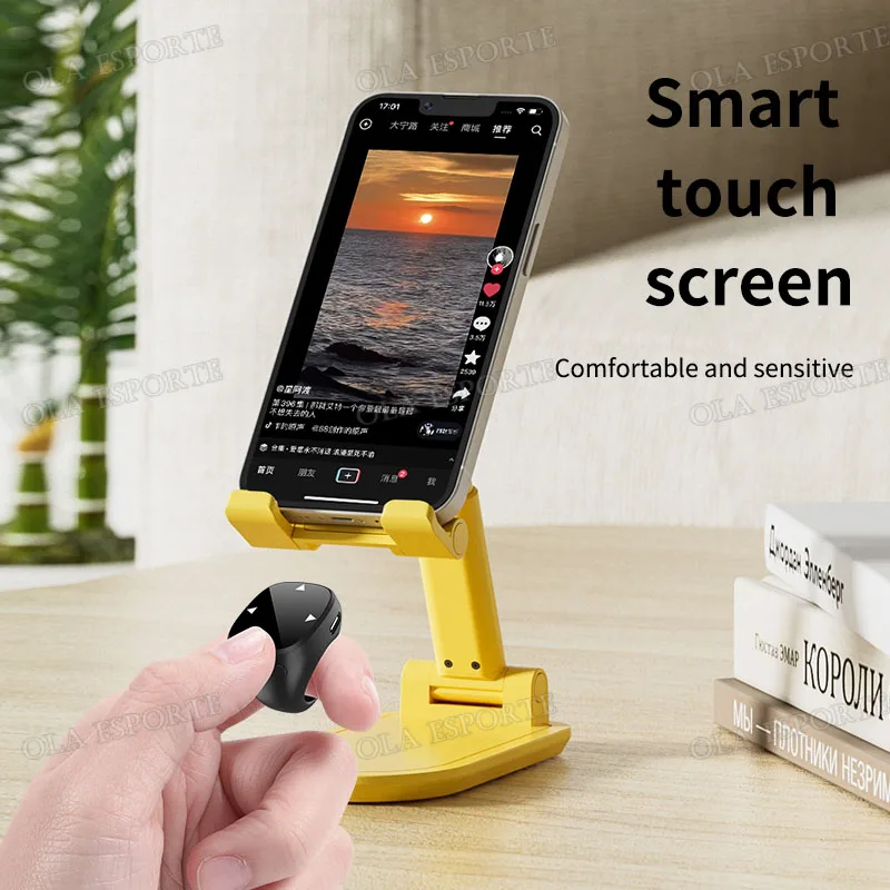 For iOS Android Fingertip Remote Control Wireless Bluetooth Ring Multi-Function short video page Selfie Button Page Turner Ring