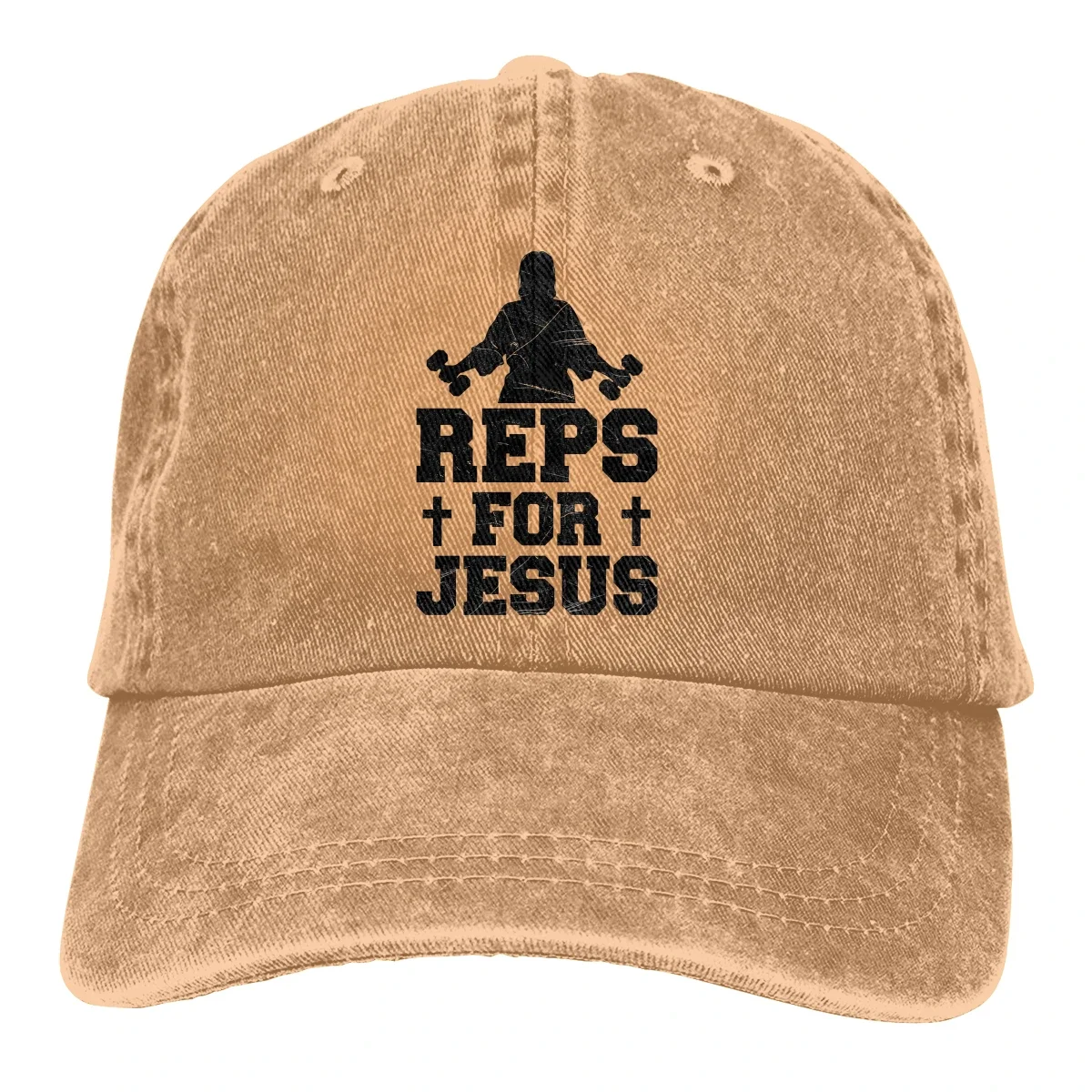 REPS FOR JESUS-Casquette de Baseball pour hommes, casquettes d'entraînement musculaire déchiré, couleurs femmes, été