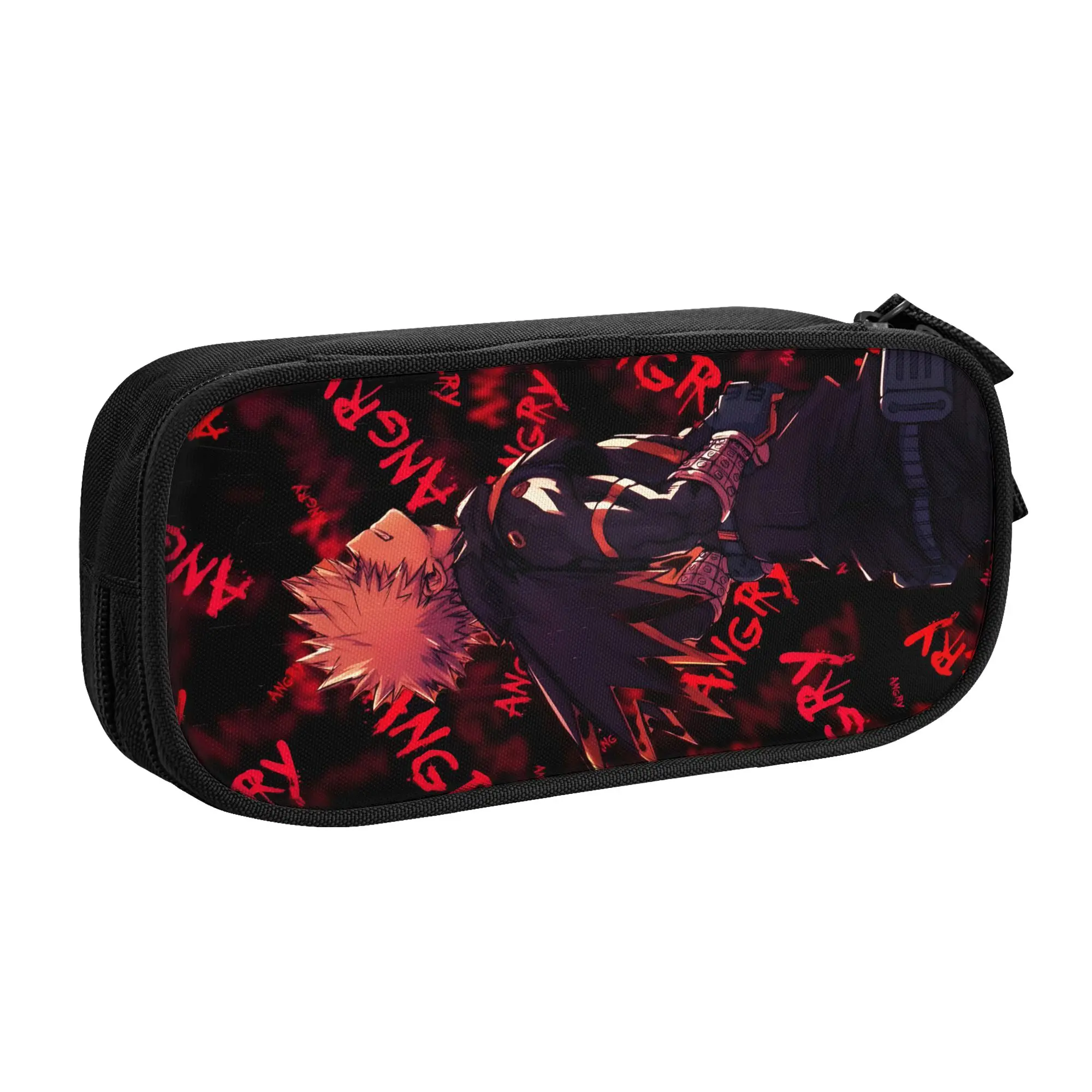 1 Piece Angry Bakugo Pencil Case for Students Gifts Pen Box Pencil Bag A-Academia Stationery Supplies Pen Holder Bag