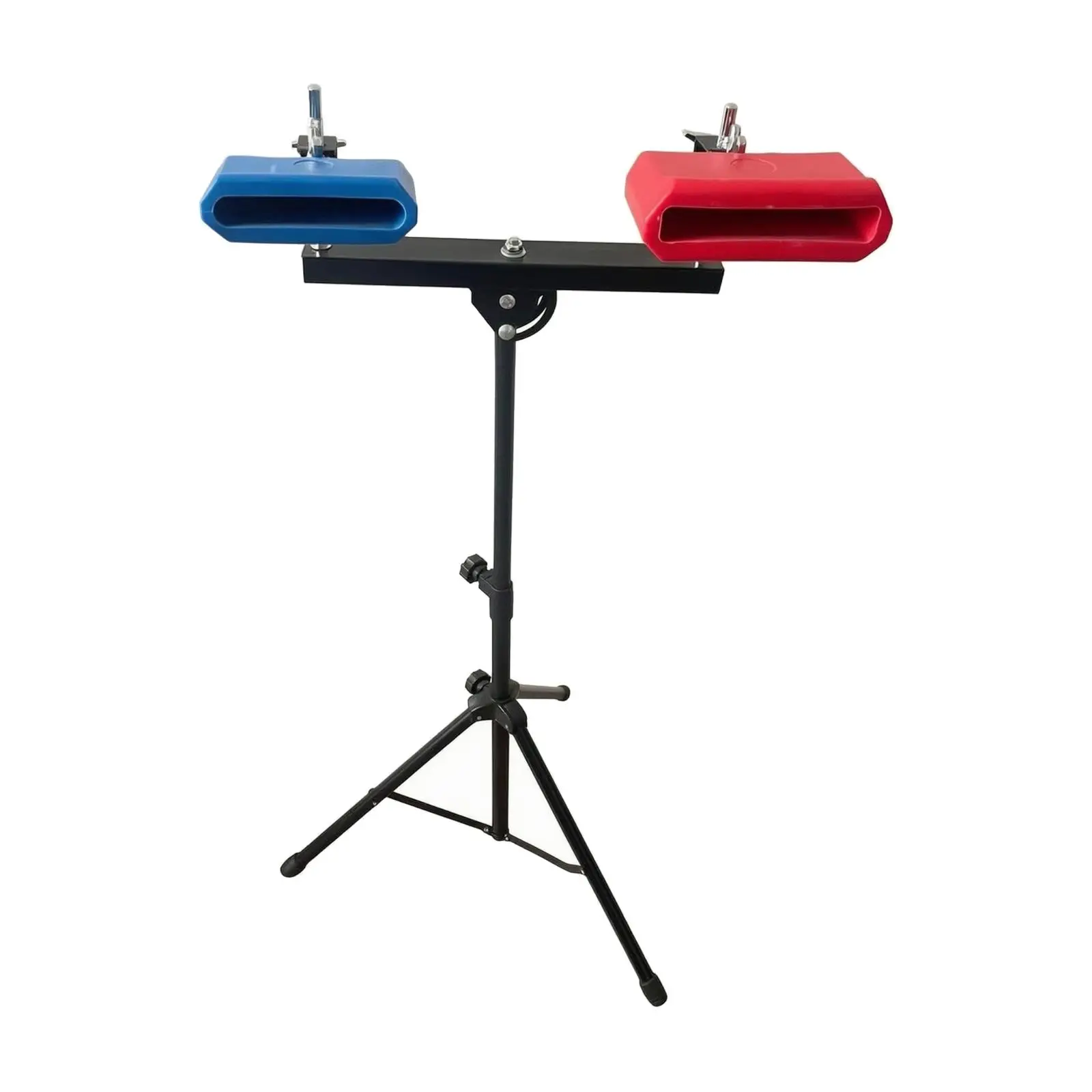 Small Cowbell Percussion Set with Mounting Bracket and Stable Stand for Music Learning Rhythm Development Performance Ready