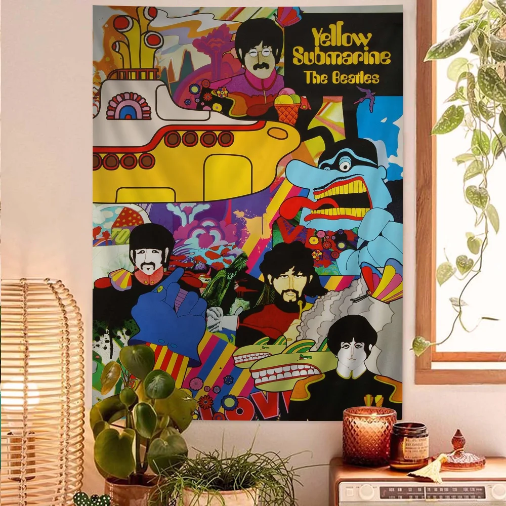 T-The-B-Beatles Rock Band DIY Wall Tapestry For Living Room Home Dorm Decor Wall Art Decor