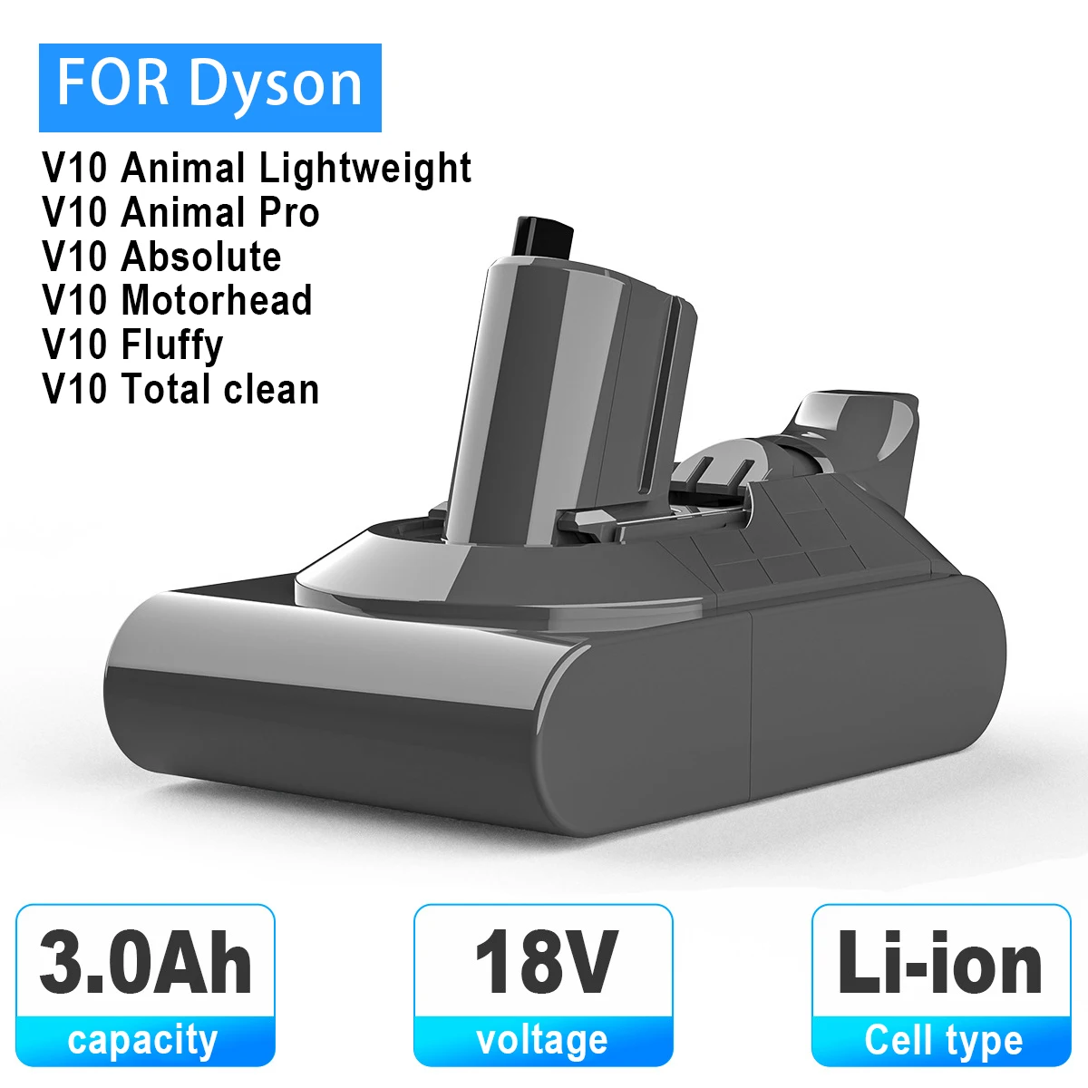 

FOR Dyson V10 Slim vacuum cleaner handheld battery dysonV10Slin Dyson SV10 Lightweight rechargeable vacuum cleaner battery