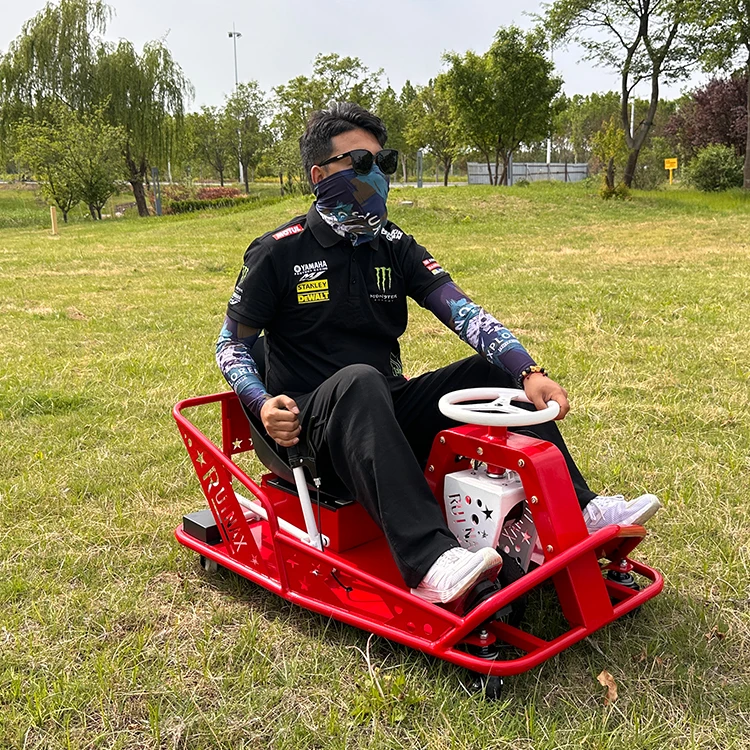 Affordable Entertainment Equipment Electric Drift Go Kart 500W 25km/h Electric Kart For Adult Family Backyard Adventure Sports