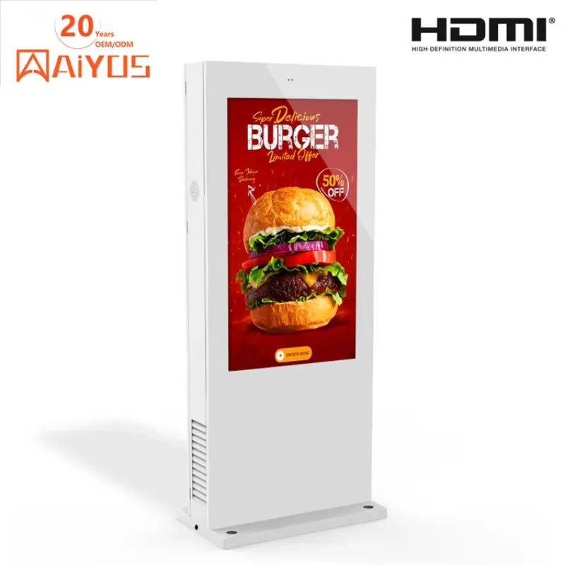 32-85 Inch Android Video LCD Advertising Player Floor-Standing Indoor Kiosk Digital Touch Digital Board for Teaching Equipment