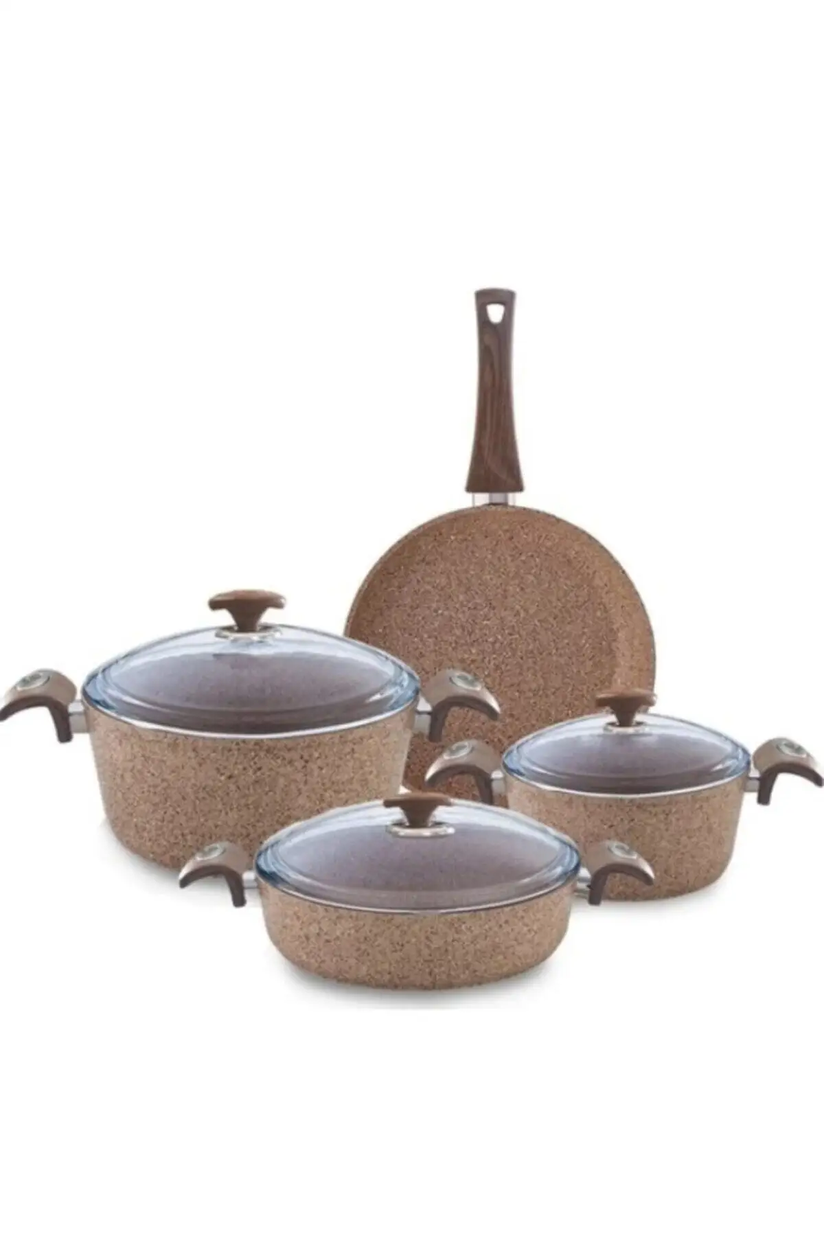 

DOLBOVI 7 Pcs granite Cookware Set (glass Kpk) Cookware Set