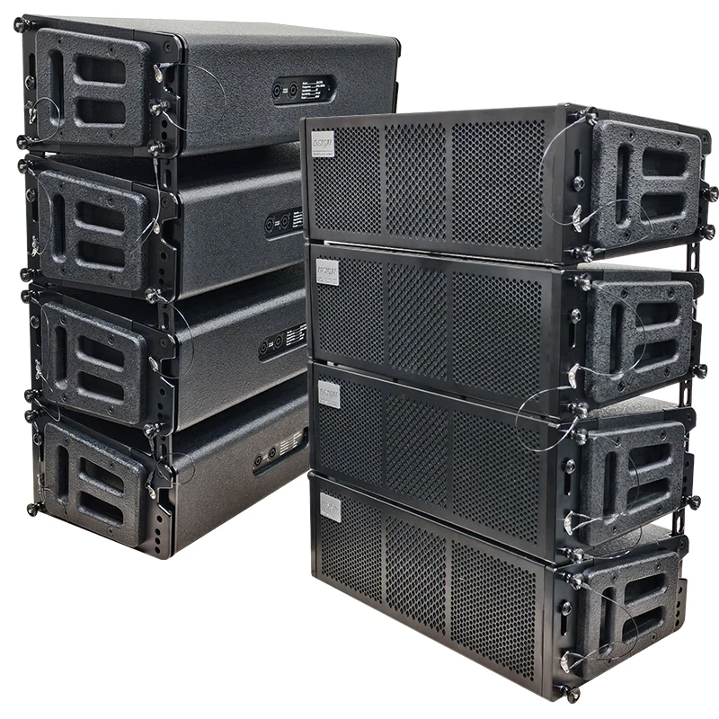 نظام صوت عالي الأداء مزدوج 6.5 مرحلة معلقة لحفلات الزفاف DJ غرفة الاجتماعات مكبرات صوت صغيرة عمودية احترافية