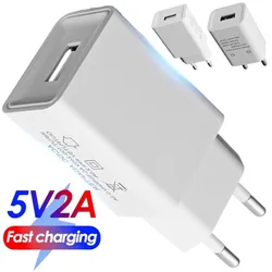 USB Charger 5V 2A Power Adapter Travel Universal Mobile Phone Charger for iPhone Samsung Xiaomi Redmi LG EU/US Wall Charge Plug