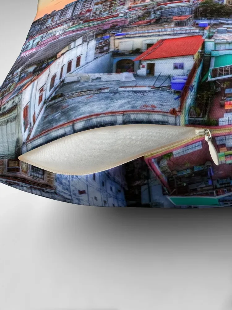 Cuban Rooftops Sunset, Havana, Cuba Throw Pillow sleeping pillows Decorative Sofa Cushion pillow