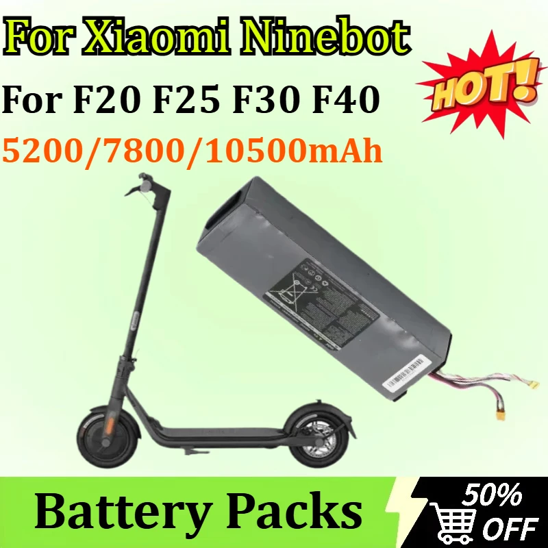 

New 5200/7800/10500mAh 36V Battery for Xiaomi Ninebot F20 F25 F30 F40 Electric Scooter Accessories Lithium Ion Battery