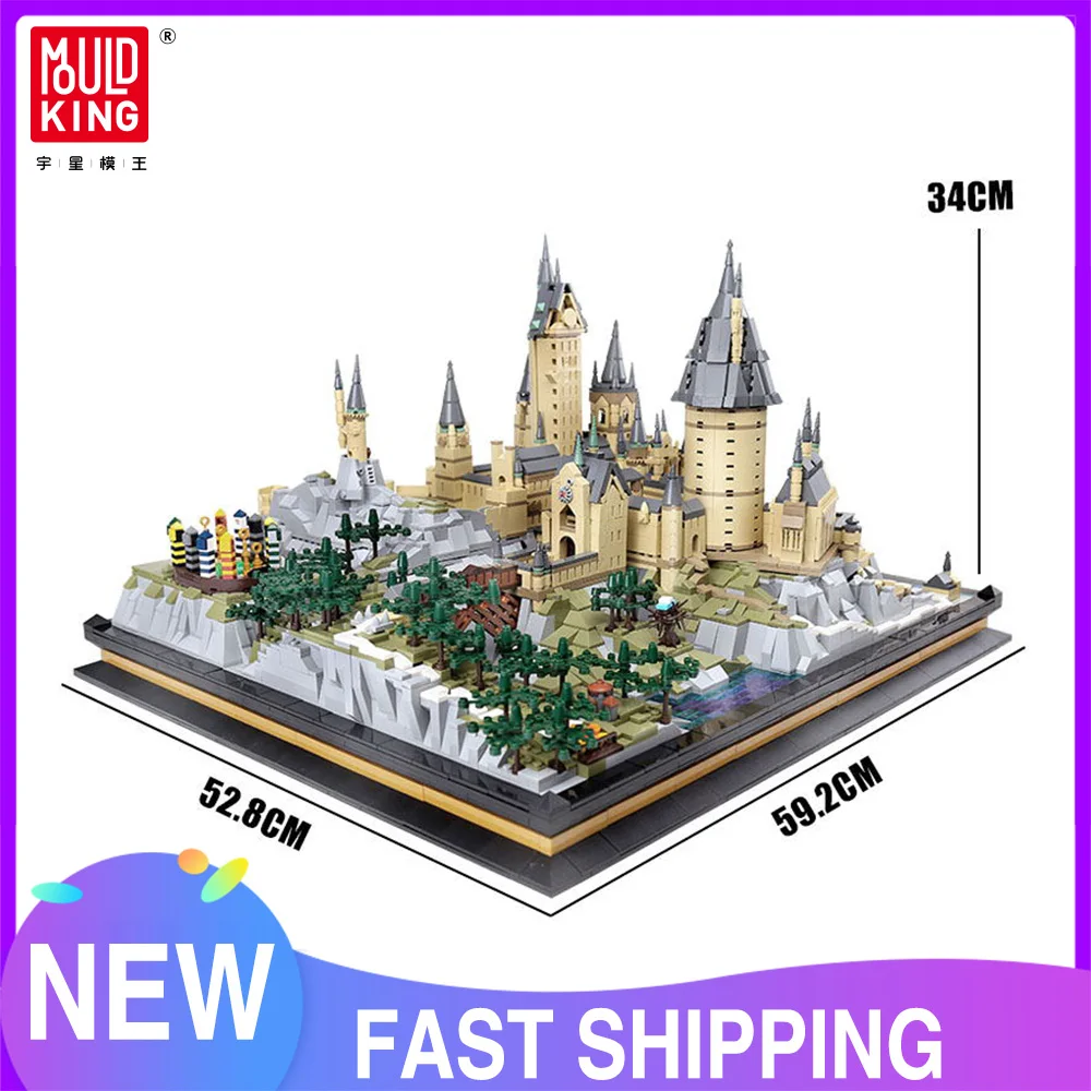 Mould King 22004 Movie Toys The Magic Movie Castle Model Assembly Kits Building Blocks Bricks Educational Kids Christmas Gifts