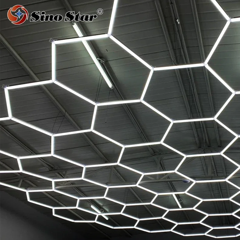 12-18m2 New Arrival DIY self service use for car coating shop popular in Germany hexagon led panel light