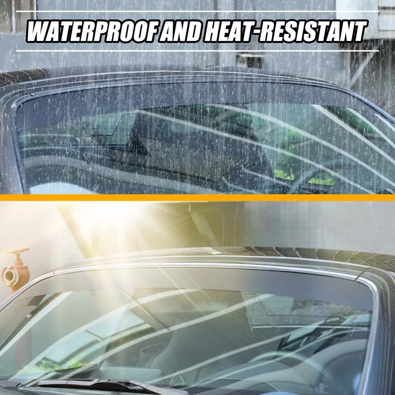 

1piece set PVC black For Mazda MX-5 Miata Fiat 124 Abarth 124 2016+ car front windshield visor sticker modification accessories