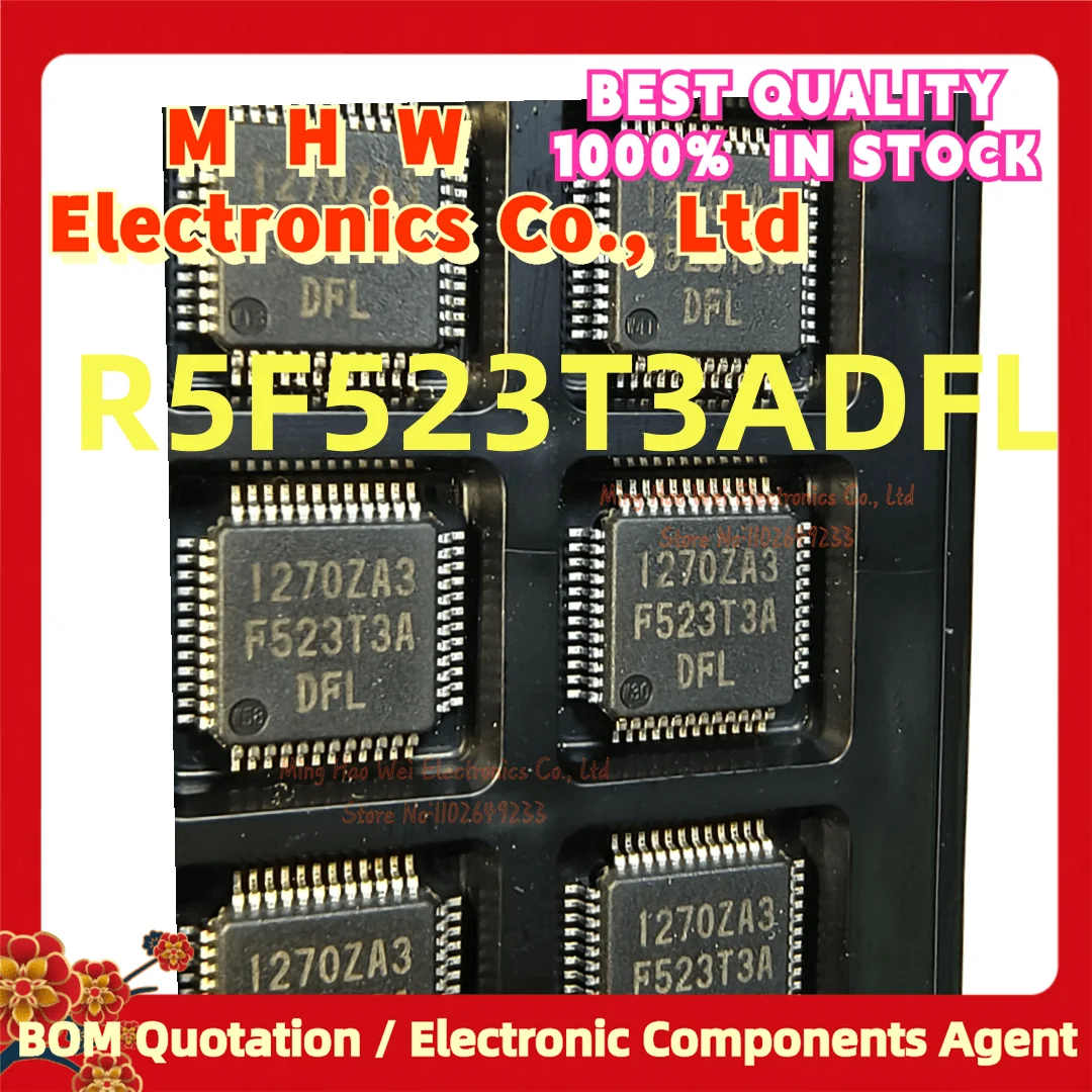 1PCS/LOT. R5F523T3ADFL (RENESAS LQFP48.Marking:F523T3A) New Quality Chip Origianl.In stock. R5F523T3ADFL R5F523T3 R5F523