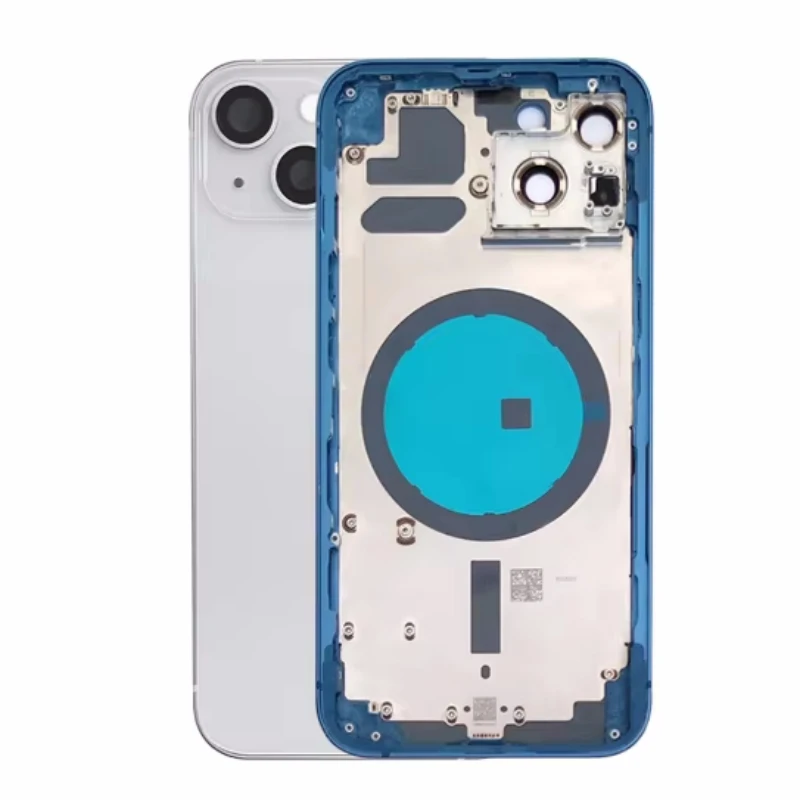 Rear Housing Assembly For iPhone 13 minin With Battery Back Cover+Middle Chassis Frame+SIM Tray+Side Key Parts+Tools+Adhesive