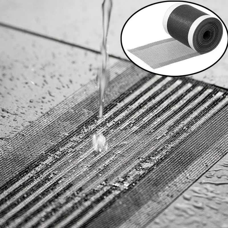 Strainer Cutable Shower Drain Hair Catcher Self-adhesive Floor Drain Stickers Disposable Mesh Sink Strainer Filter For Bathroom