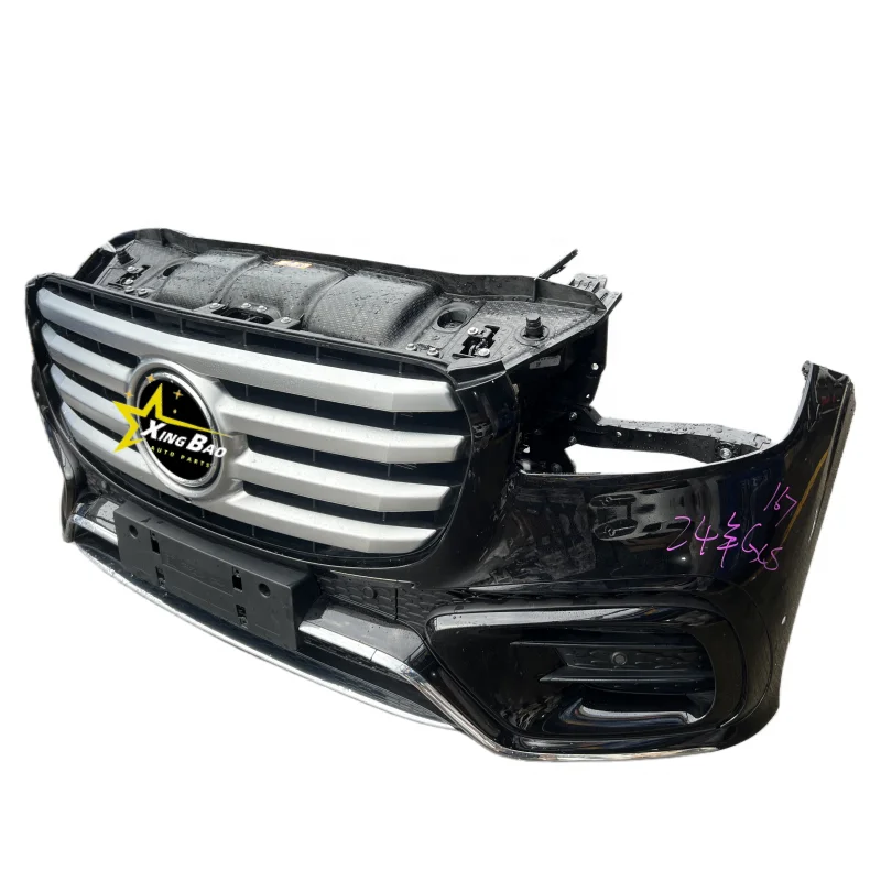 Original Used Car Bumper Assembly for 2024 Mercedes Benz GLS W167 Radiator Grille Brake Light Front Panel