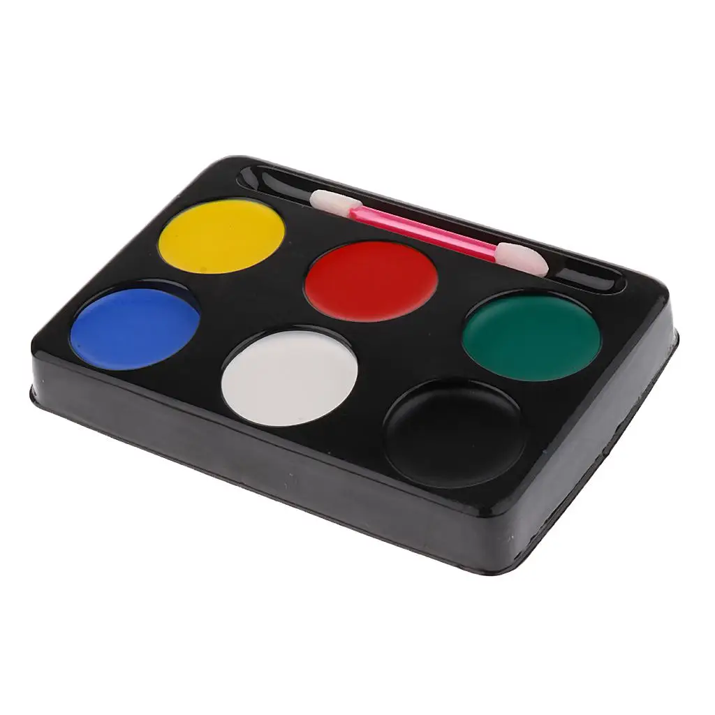 لوحة دهانات الوجه مجموعة مكياج متعددة الألوان مجموعة أدوات رسم فنية لفساتين الهالوين الكرنفالية