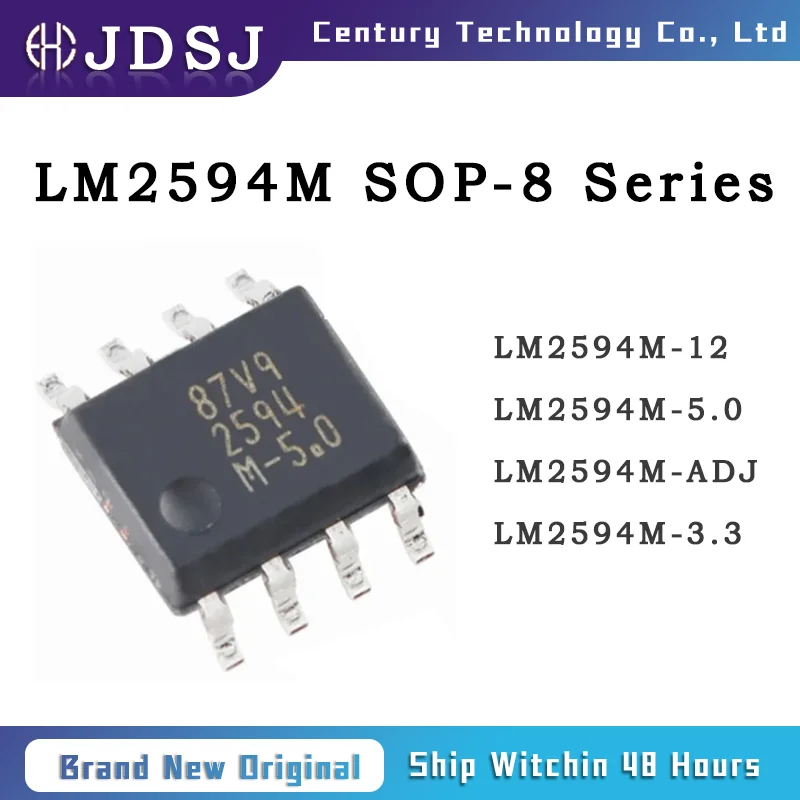 

10PCS LM2594M-12 LM2594M-5.0 LM2594M-ADJ LM2594M-3.3 SOP8 Brand New Original Chip IC