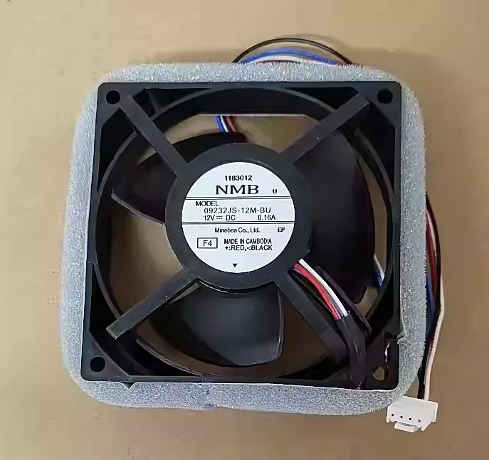 

Вентилятор для холодильника и морозильной камеры NMB, 12В DC, 0.16А, двигатель с воздушным охлаждением для холодильника 09232JS-12M-BU