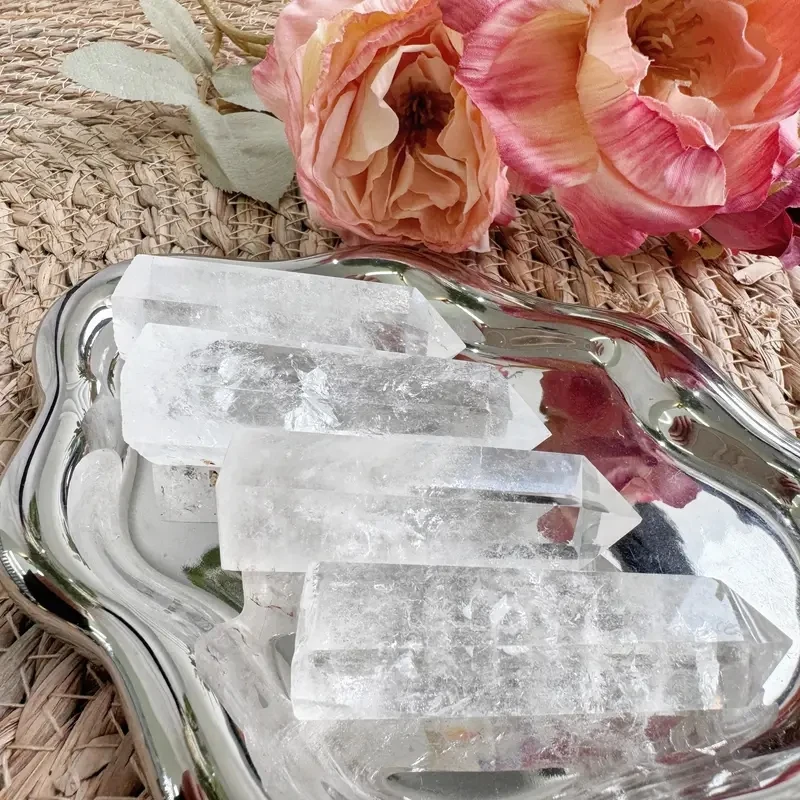Clear Quartz Crystal Point, High Quality Natural White Crystal Tower, Obelisk Home Decor Ornament, Ideal for Crystal Collection, view 5
