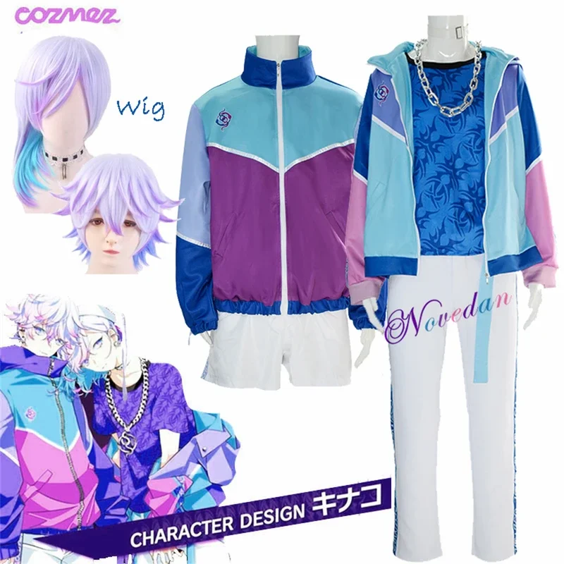 Anime Paradox Live Cozmez Cosplay Costume Kanata Yatonokami Nayuta Cosplay Uniform Jacket Wig Outfit Men Women Sports Track Suit