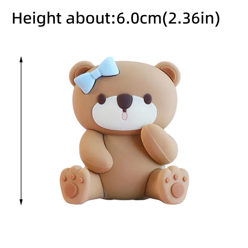 Neue 3D Bär Kuchen Topper Baby Dusche Bär Dekoration Junge Mädchen Alles Gute zum 1. Geburtstag Party Kuchen Dekor Geschlecht enthüllt Party Supplies – Detail 11
