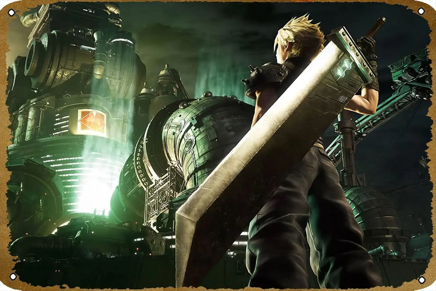 Cloud Strife Game Poster Metal Tin Sign Gift For Game Gamer 12 x 8 Inch