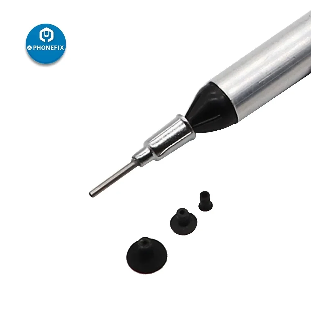 Penna di aspirazione a vuoto 3 collettori di aspirazione IC SMD saldatura dissaldante pompa a ventosa per SMT IC SMD pinzette Pick Up BGA strumento