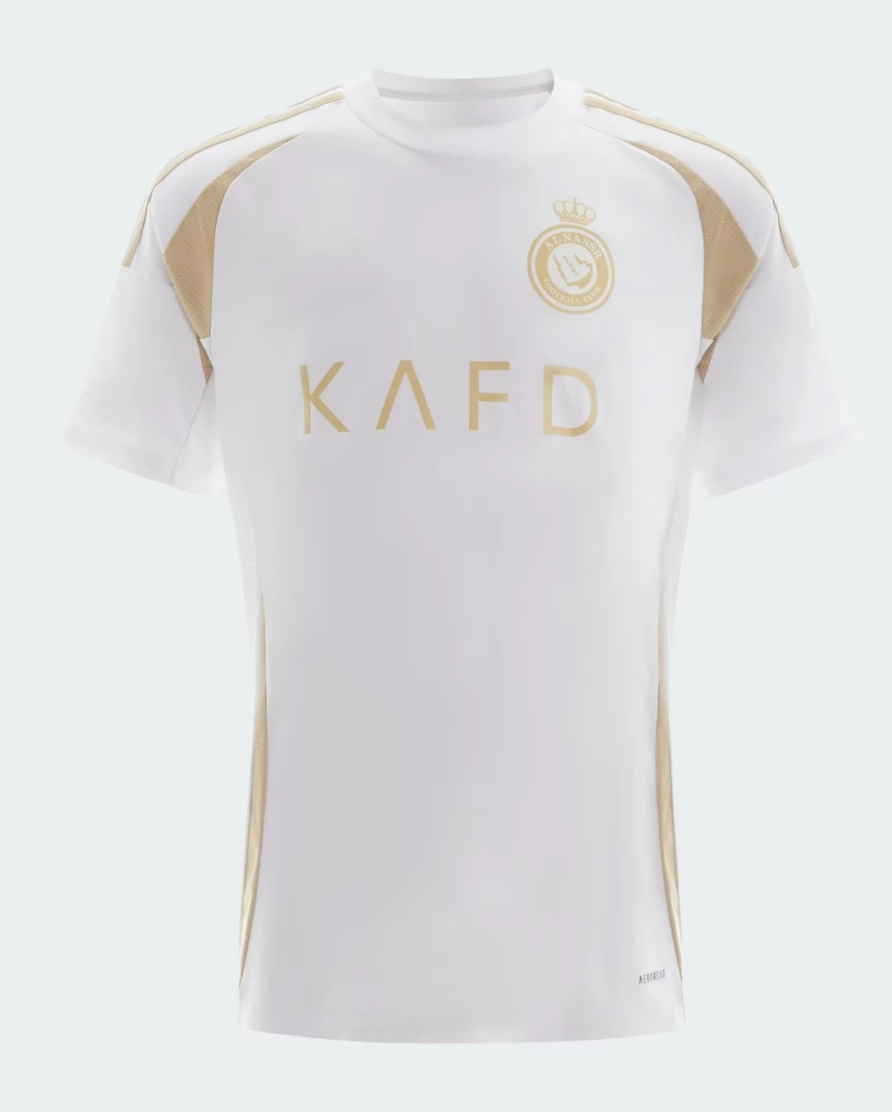 Saudi-Arabien Nassr-Stil Fußballtrikot Kurzarm Fußball-T-Shirt Schnelltrocknend Fan-Version Sportuniform Oberteil Familien-Kinder-T-Shirts – Detail 6