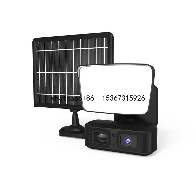 2MP Floodlight Solar Powered Cctv Battery Wireless Ip Outdoor Night Vision Street Light With