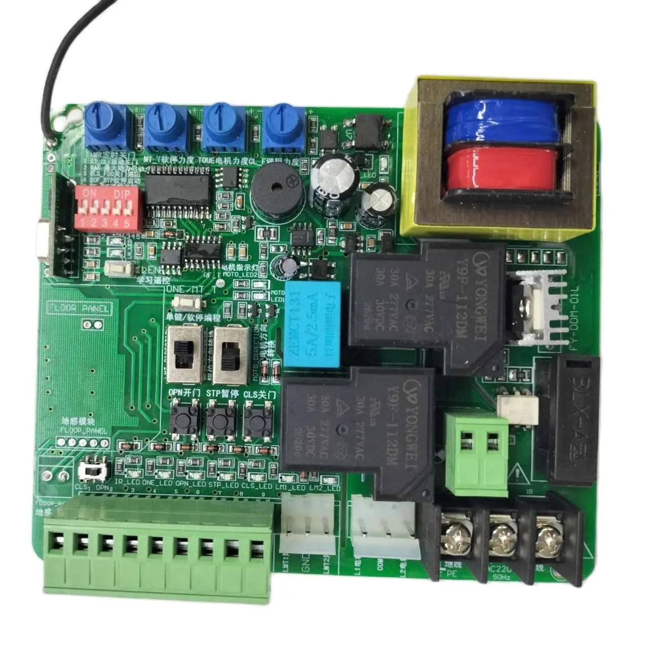 Sliding door garage door control panel magnetic spring limit switch available with delay function 220v AC