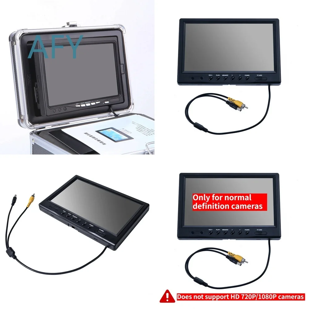 9 Inch TFT Color Monitor for Underwater Cameras Pipe Inspection DVR Sewer Drain Video Display Replacement Screen Industrial