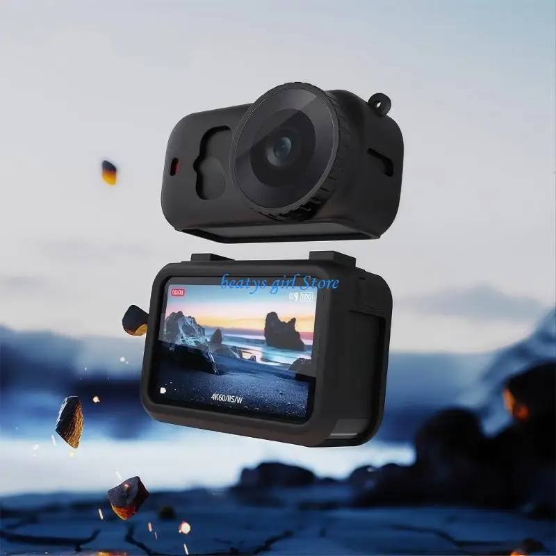 

C7AB Waterproof Silicone Cover For Selected Action Camera Smooth Texture And Easy Removal Protective Cover