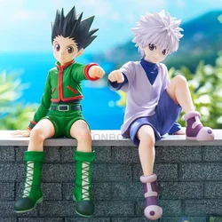 13cm Hunter x Hunter Gon Freecss Anime Figure Noodle Stopper Killua Zoldyck Action Figure Figurine Collectible Model Doll Toys