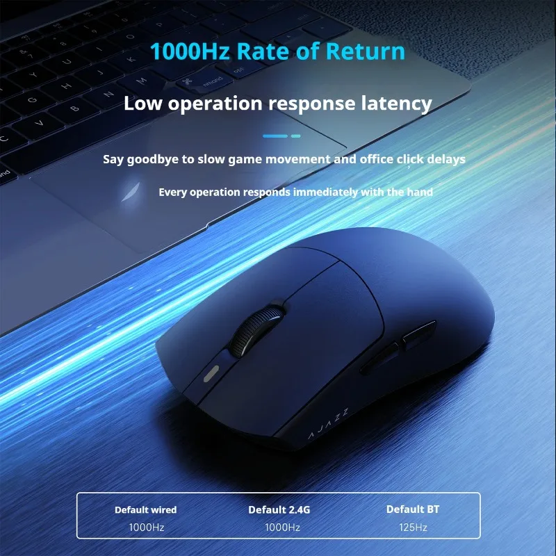 

NEW AJAZZ AJ139P V3 MAX Wireless E-sports Mouse Tri-Mode Lightweight RGB Magnetic Base Gaming Office Mouse PC Game Accessories