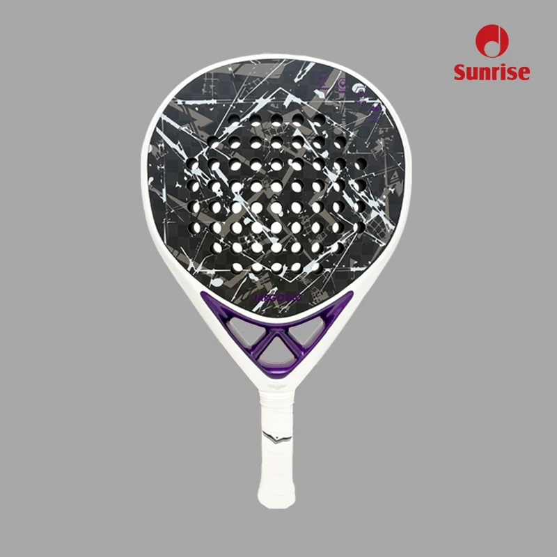 Professional SA002 Padel Paddle 12k Carbon Fiber Teardrop High Quality Eva Core T700 Graphite Woven Carbon 260x260mm