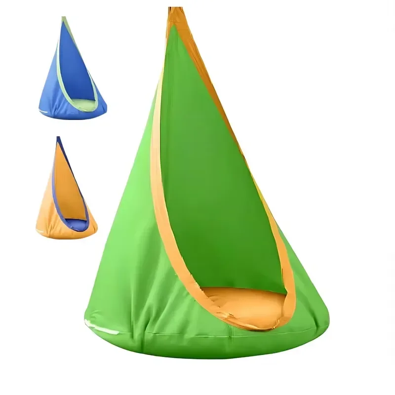 for Custom Logo Modern Nylon Kids Pod Garden Outdoor Portable Hanging Camping Hammock Multiple Colors