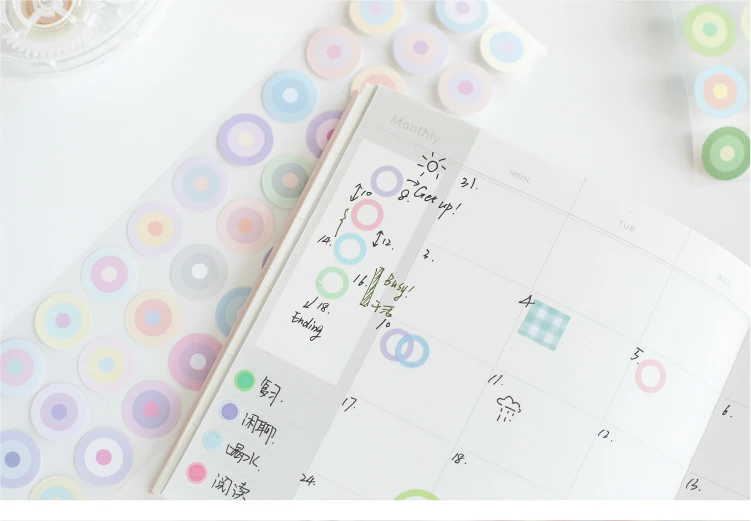 Journal GOo 6,2cmx2m Farbiges Echo-Klebeband, Niedliche Candy Loop Masking Tape für Collage, Junk Journal, Scrapbook, Handy-Zubehör, Schreibwaren – Detail 13