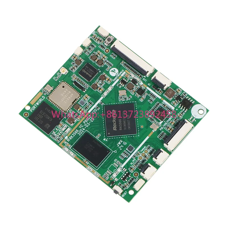 P6602 Rockchip RK3566 Dual Channel LPDDR4 Embedded PCB with 64GB RAM Capacity Ubuntu Debian Buildroot Yocto Centos Desktop Use