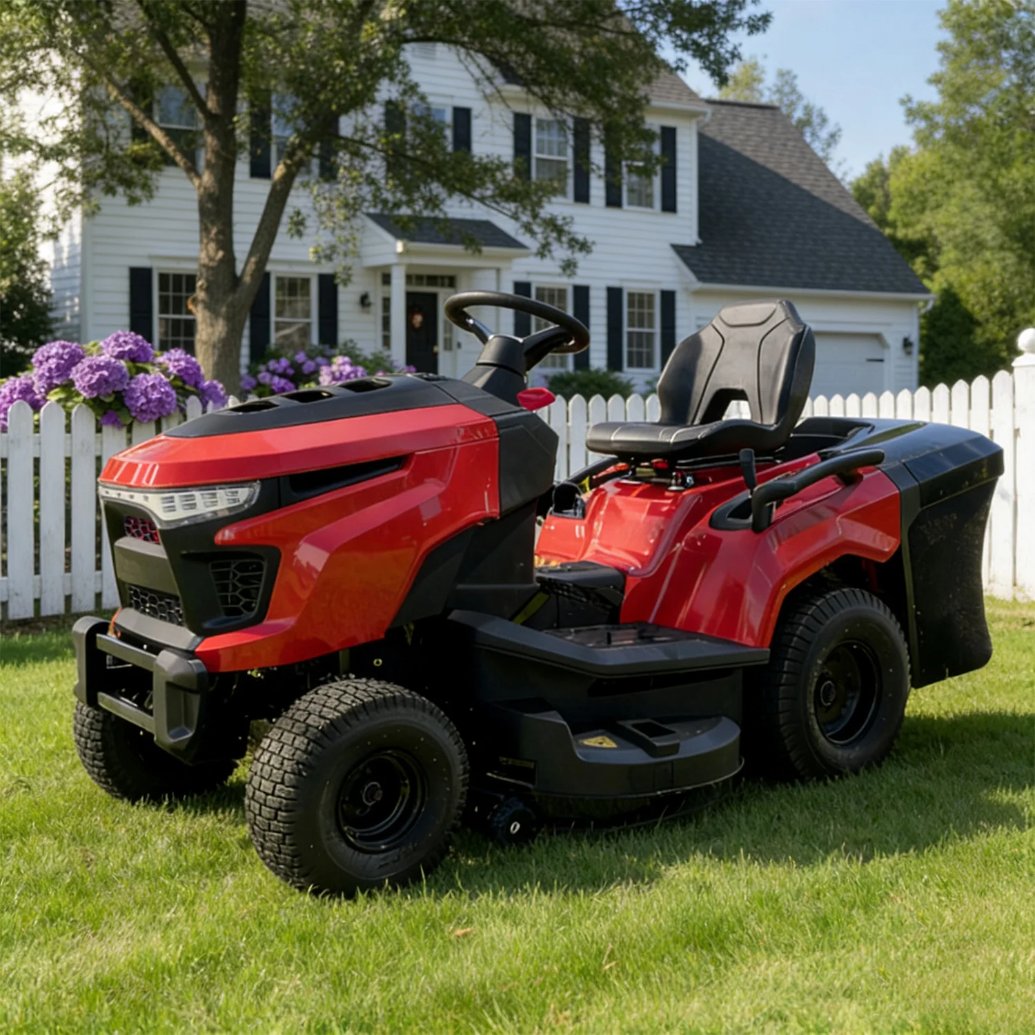 

Ride on Lawn Mower with Large Rear Grass Box for Golf Course Grass Cutting Commercial Customize