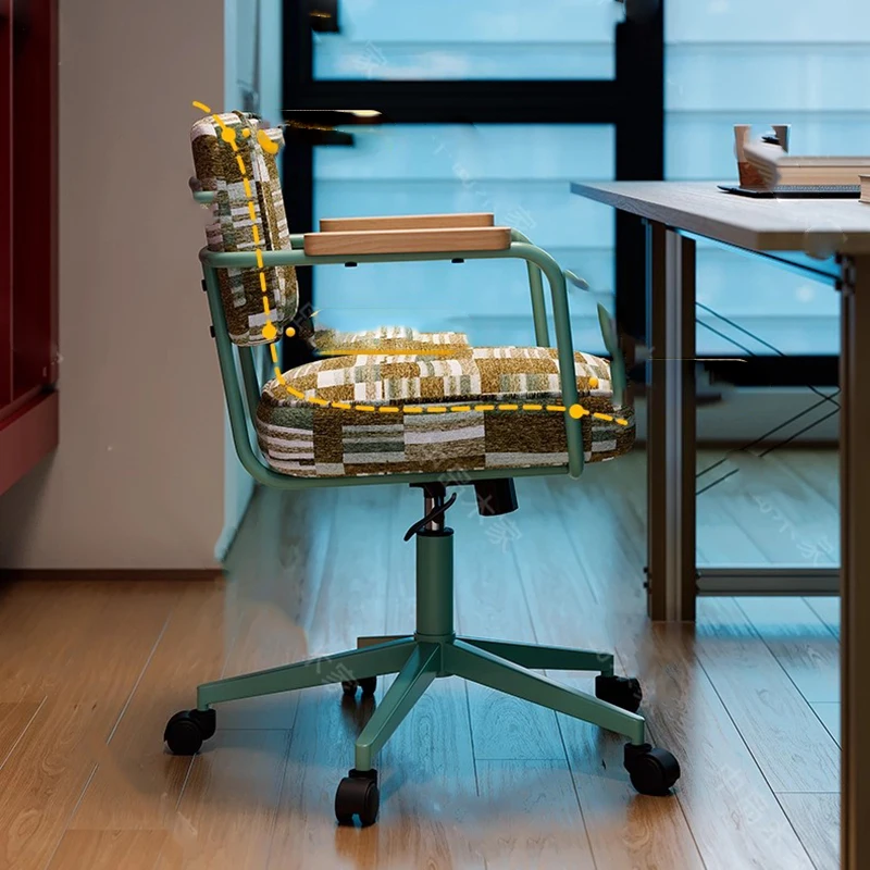 

Designer Luxury Office Chair Modern Vanity Executive Mobile Bedroom Office Chair Nordic Comfortable Taburete Trendy Furniture